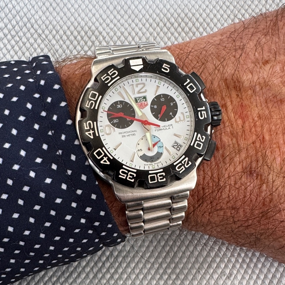 Tag Heuer Stainless Steel Silver Chronograph Watch - Picture 8 of 8